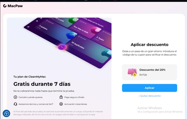 MacPaw checkout page showing MacPaw promo code box | Screenshot taken by SimplyCodes community member on May 11, 2025
