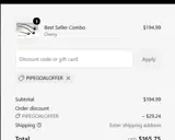 MacQueen Pipes coupon verification screenshot