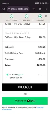 SAVE30 coupon verification screenshot