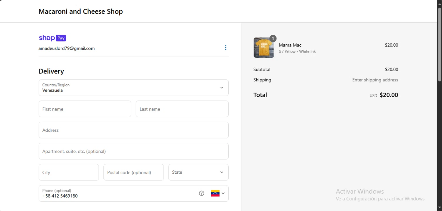 MACS Macaroni and Cheese Shop promo code screenshot showing code WINTER20 applied at MACS Macaroni and Cheese Shop checkout page. Uploaded by SimplyCodes community member PANDITA on Mar 21, 2025