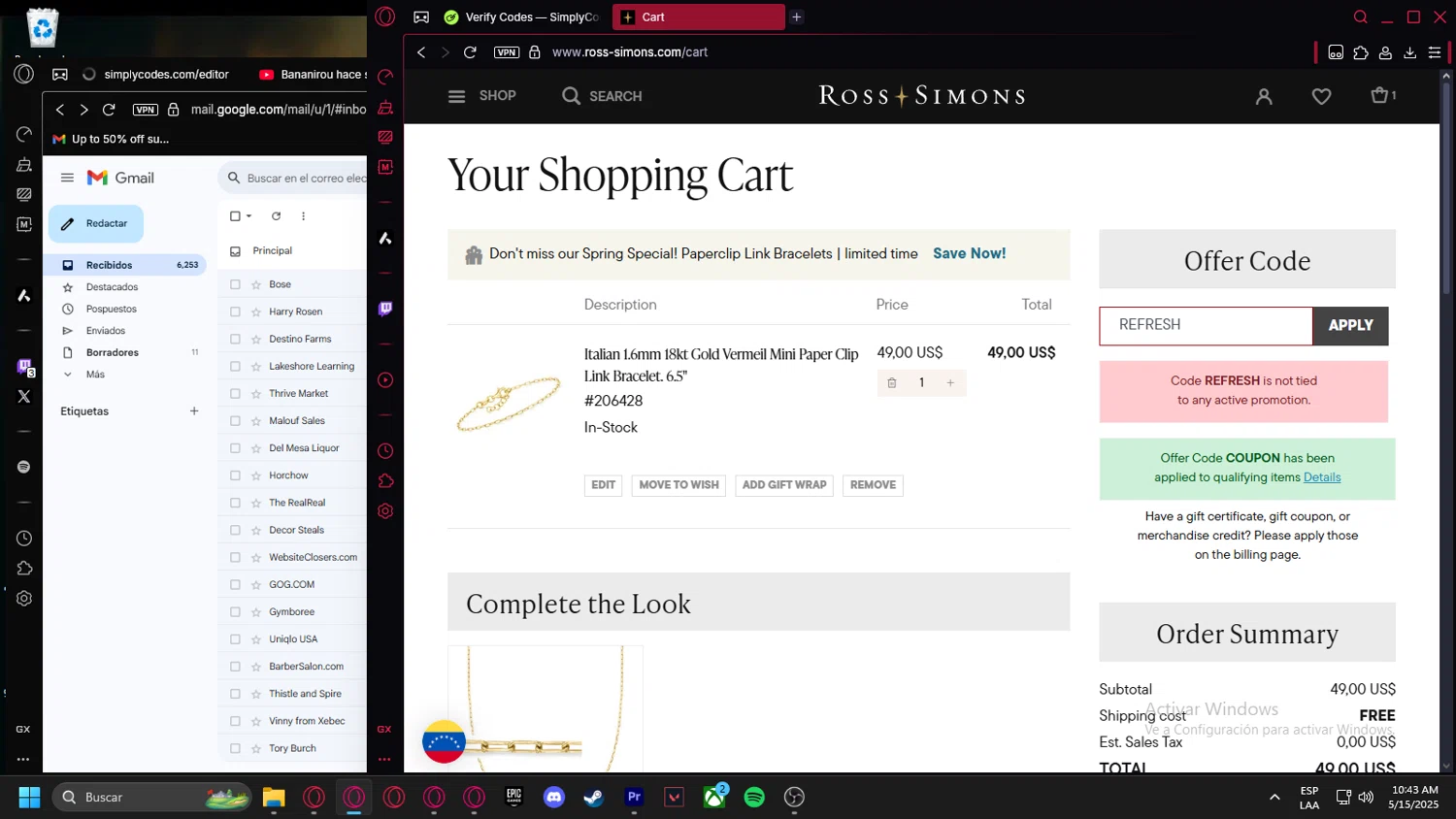 Mad Barn coupon code screenshot showing code INFORMEDEQUESTRIAN applied at Mad Barn checkout page. Uploaded by SimplyCodes community member kurcovein on May 15, 2025