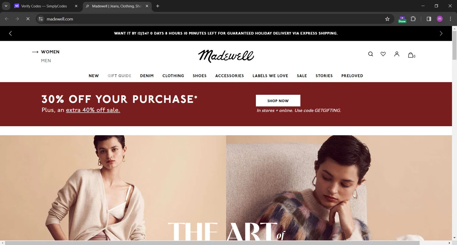 Madewell Promo Codes – 30% Off | December 2023