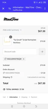 MAD10MN9796QW coupon verification screenshot