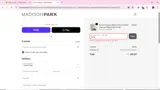 Madison Park 2010 coupon verification screenshot