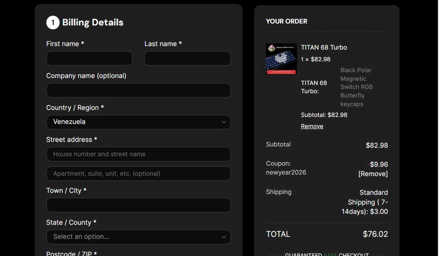 Madlions checkout page showing Madlions coupon code box | Screenshot taken by SimplyCodes community member on Jan 31, 2026