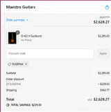 EUGENIA coupon verification screenshot