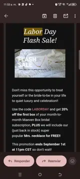 Laborday coupon verification screenshot