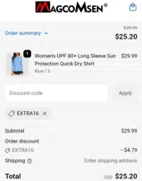Magcomsen coupon verification screenshot