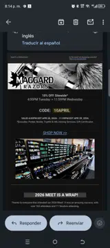 10ABRIL coupon verification screenshot