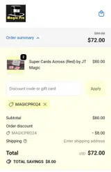 MagicPro24 coupon verification screenshot