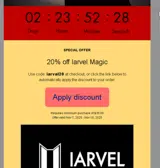 iarval20 coupon verification screenshot