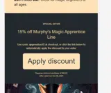 apprentice15 coupon verification screenshot