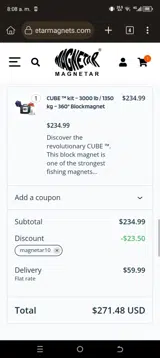 magnetar10 coupon verification screenshot