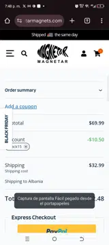 Black15 coupon verification screenshot