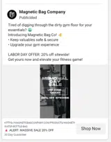 Magnetic Bag Company coupon verification screenshot
