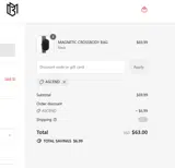 Magnetic Bag Company coupon verification screenshot