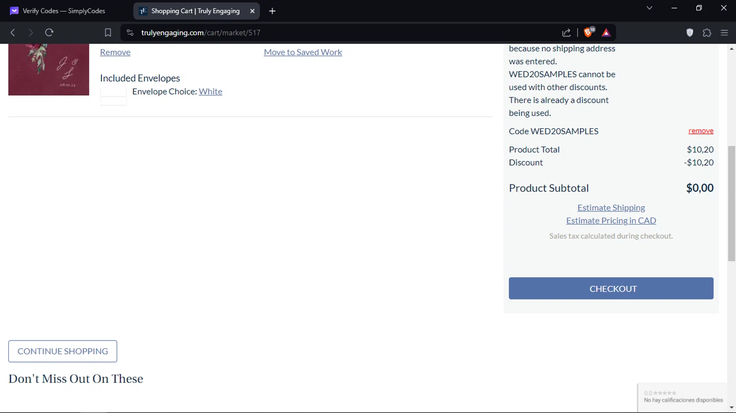 MagnetStreet checkout page showing MagnetStreet promo code box | Screenshot taken by SimplyCodes community member on Mar 3, 2024