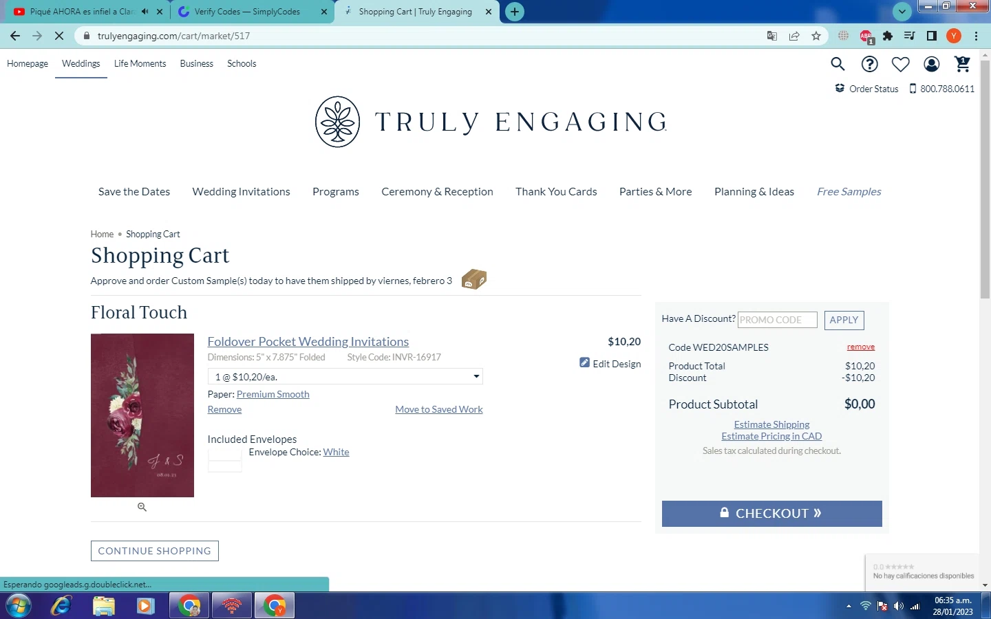 MagnetStreet checkout page showing MagnetStreet promo code box | Screenshot taken by SimplyCodes community member on Jan 28, 2023