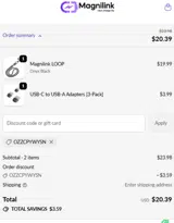 OZZCPYWYSN coupon verification screenshot