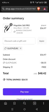 GLICPVZLRC coupon verification screenshot