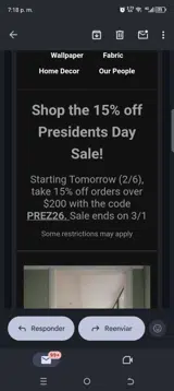 PREZ26 coupon verification screenshot