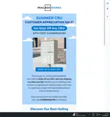 SUMMER250CBU coupon verification screenshot