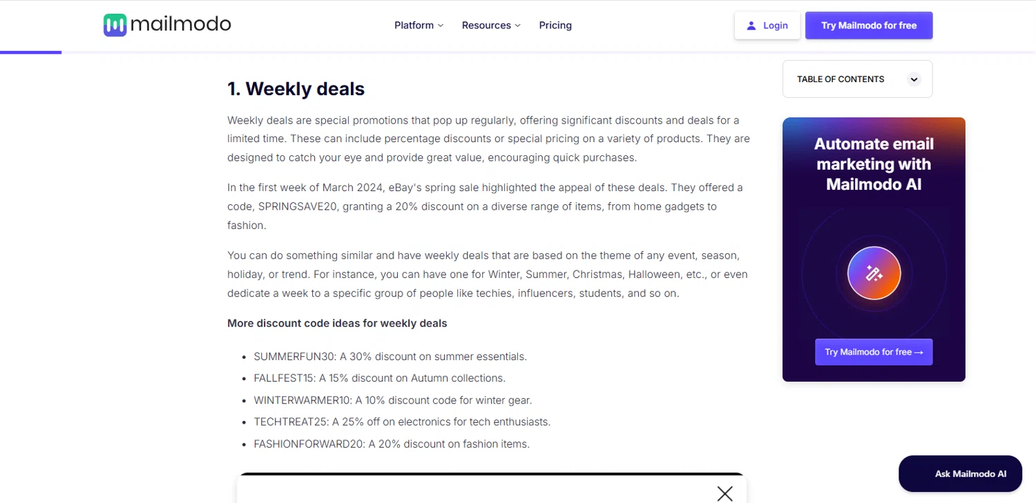 Mailmodo checkout page showing Mailmodo promo code box | Screenshot taken by SimplyCodes community member on Jan 11, 2026