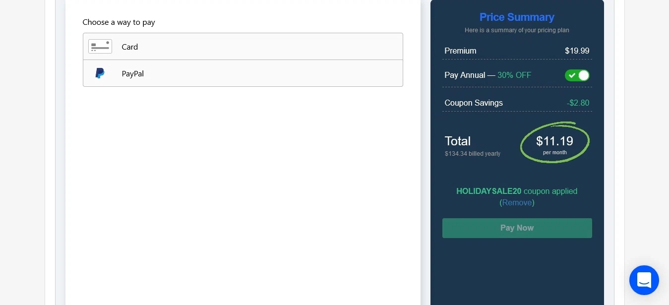 MailMunch checkout page showing MailMunch coupon code box | Screenshot taken by SimplyCodes community member on Jan 4, 2022