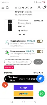Mm10ef coupon verification screenshot