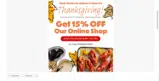 THANKSGIVING15 coupon verification screenshot