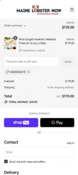 HADDOCK15 coupon verification screenshot