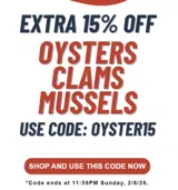 OYSTER15 coupon verification screenshot