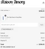 NEETUPERSAUD coupon verification screenshot