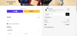 Maison Kin coupon verification screenshot