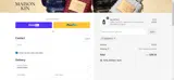 Maison Kin coupon verification screenshot