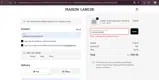 MLFIRSTORDER coupon verification screenshot