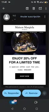 Present coupon verification screenshot