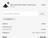 SAVING15% coupon verification screenshot