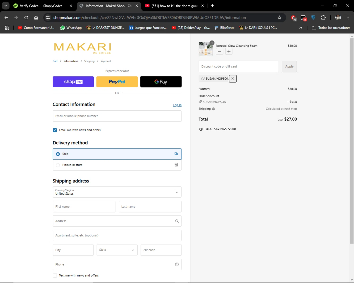 how to use Makari coupons