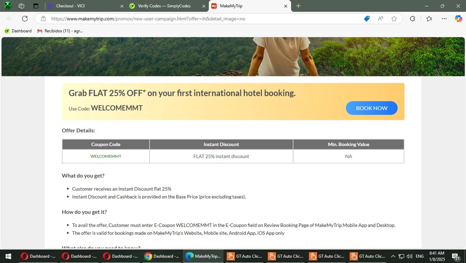 MakeMyTrip Promo Codes 35 Off January 2025