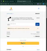 MKF25 coupon verification screenshot