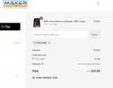Maker Material Supply coupon verification screenshot