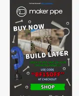 Maker Pipe coupon verification screenshot
