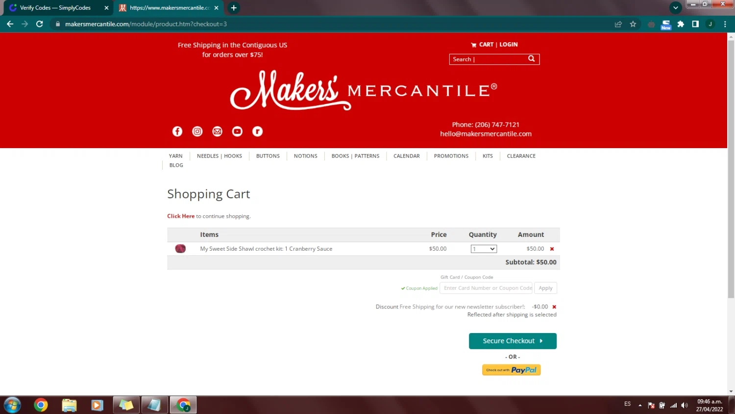 how to use Makers' Mercantile coupons
