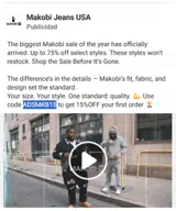 Makobi coupon verification screenshot