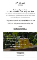 SUMMERCARE15 coupon verification screenshot