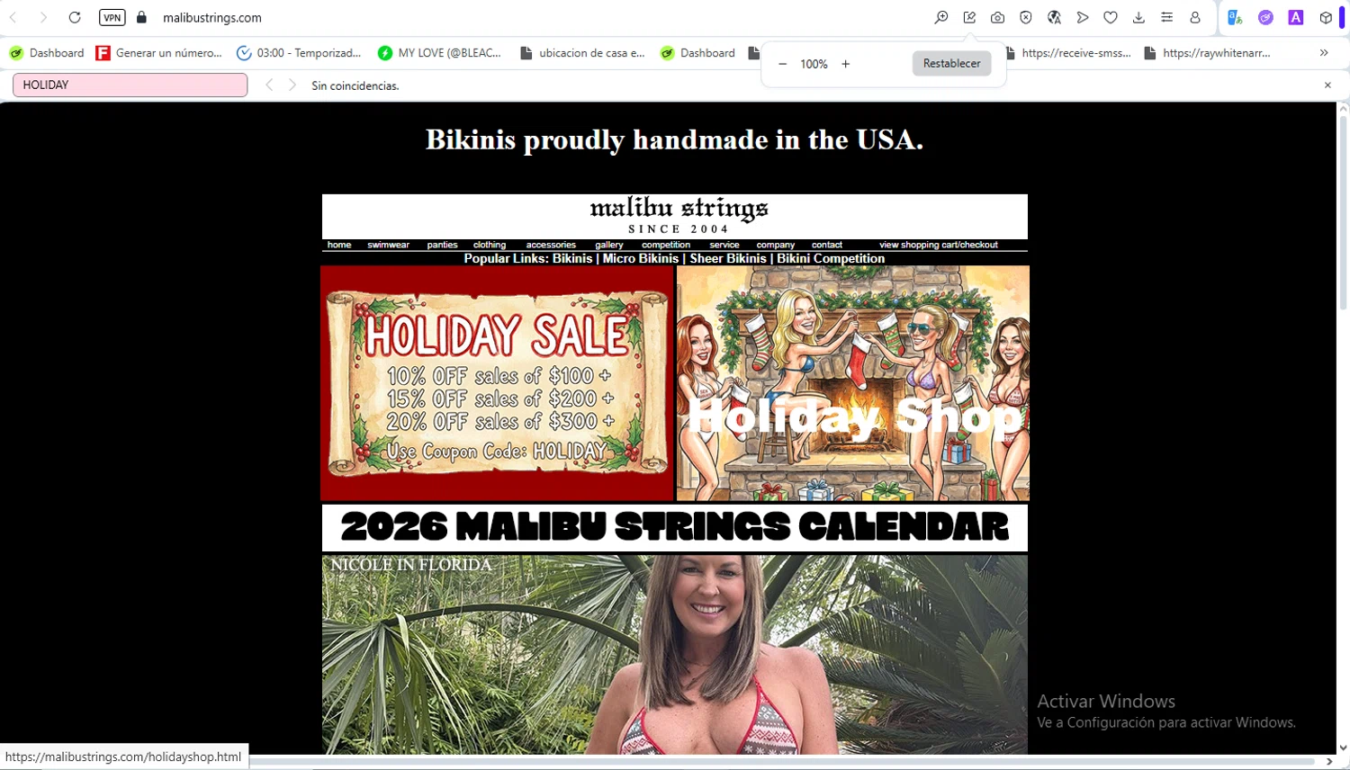 Malibu Strings checkout page showing Malibu Strings coupon code box | Screenshot taken by SimplyCodes community member on Dec 7, 2025