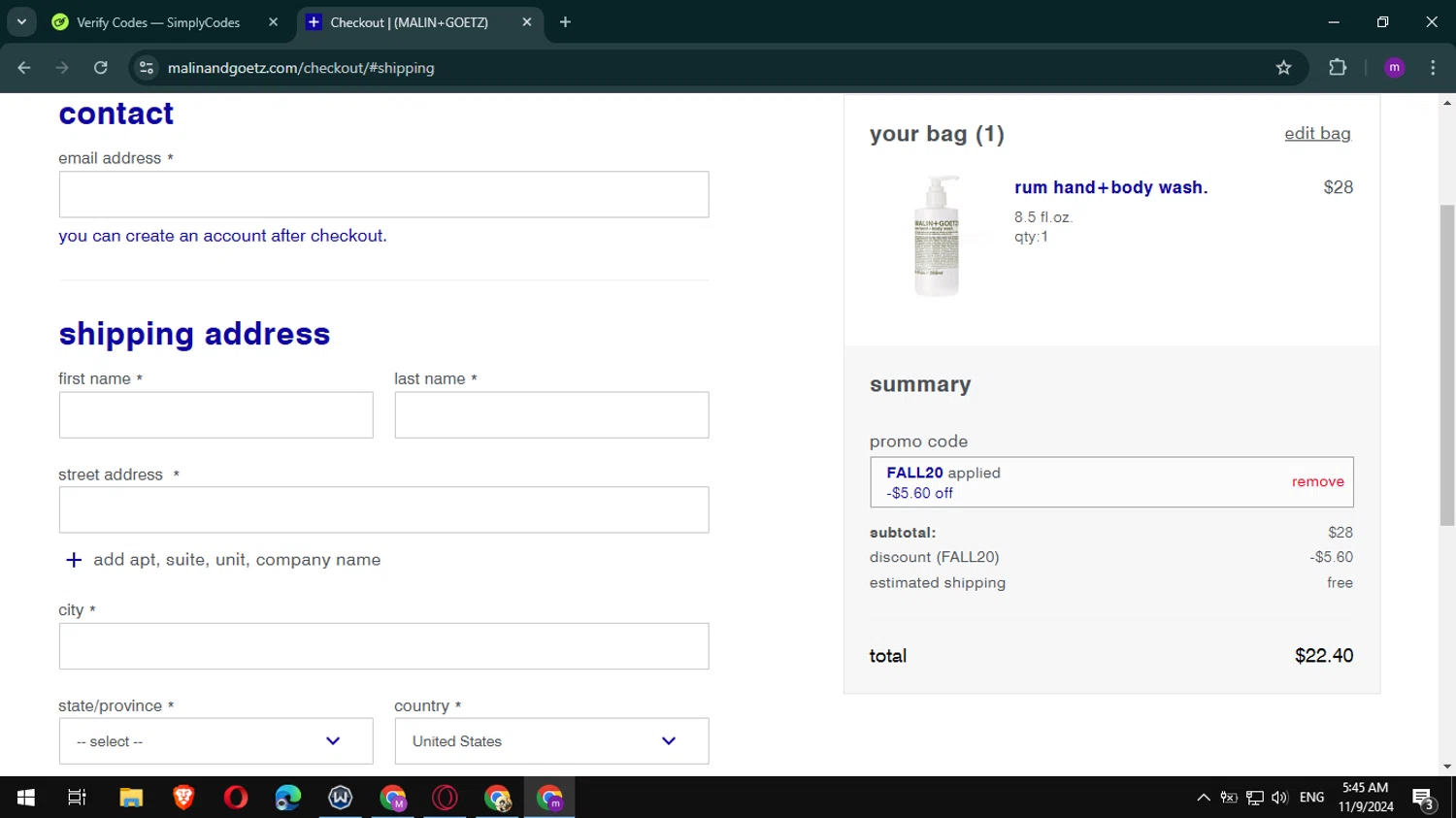 how to use MALIN and GOETZ coupons