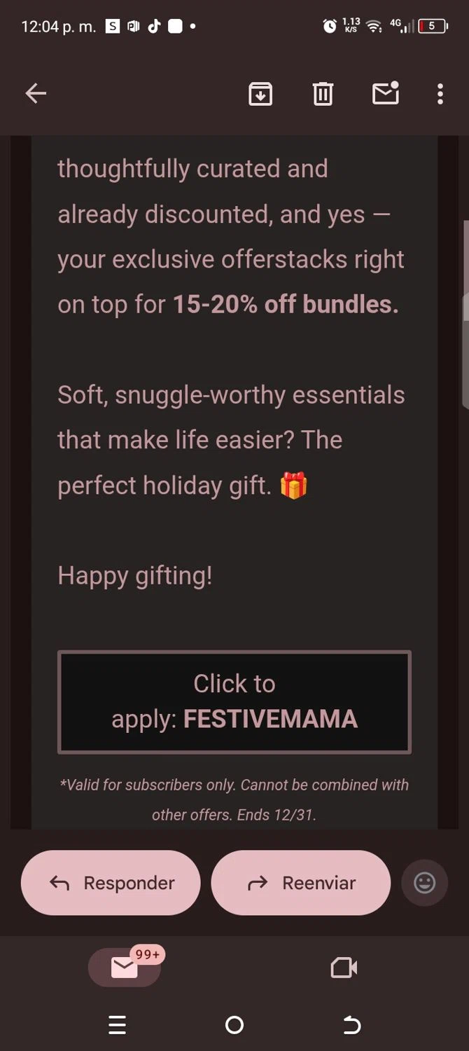 Mama Coco discount code screenshot showing code Festivemama applied at Mama Coco checkout page. Uploaded by SimplyCodes community member kellymoreno on Dec 3, 2025