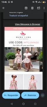 MYLUMA20 coupon verification screenshot